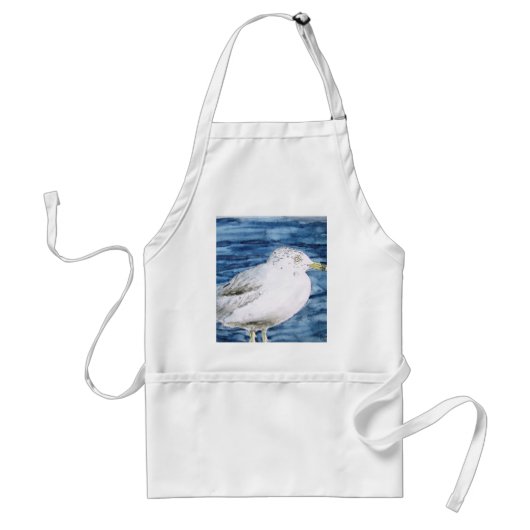 Seemöwevogelseemöwe-Aquarell-Malereikunst Schürze (Vorne)