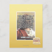 Seems Legit Postkarte (Vorderseite)