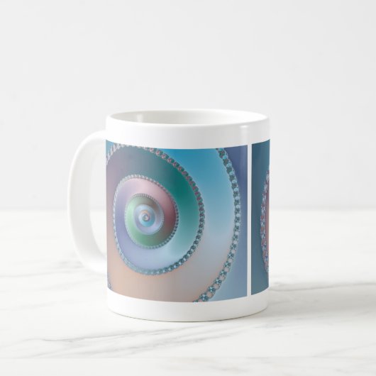 SeeMuschel - Fraktal Kaffeetasse (Vorderseite Links)