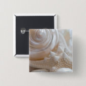 SeeMuschel-u. -Starfish-Hintergrund - Button (Vorne & Hinten)