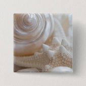 SeeMuschel-u. -Starfish-Hintergrund - Button (Vorderseite)