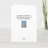 SeeMuschel-Weihnachtskarte Feiertagskarte (Rückseite)