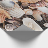 SeeMuschelentwurfs-Verpackungspapier Geschenkpapier (Ecke)