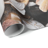 SeeMuschelentwurfs-Verpackungspapier Geschenkpapier (Rolleneckpunkt)