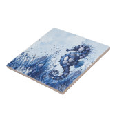 Seemuscheln Seepferdchen Fliese (Seite)