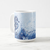 Seemuscheln-Seepferdchen Kaffeetasse (Vorderseite Links)
