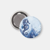 Seemuscheln Seepferdchen Magnet (Vorderseite/Rückseite)
