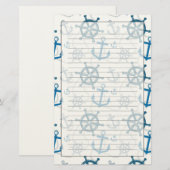 Seemuster Briefpapier (Vorne/Hinten)