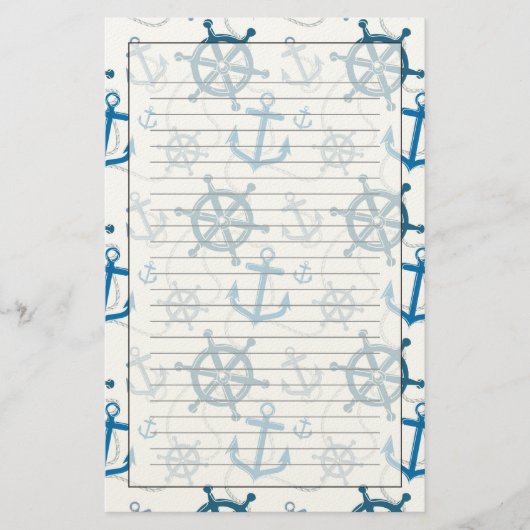 Seemuster Briefpapier (Vorderseite)