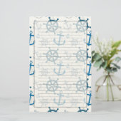 Seemuster Briefpapier (Stehend Vorderseite)