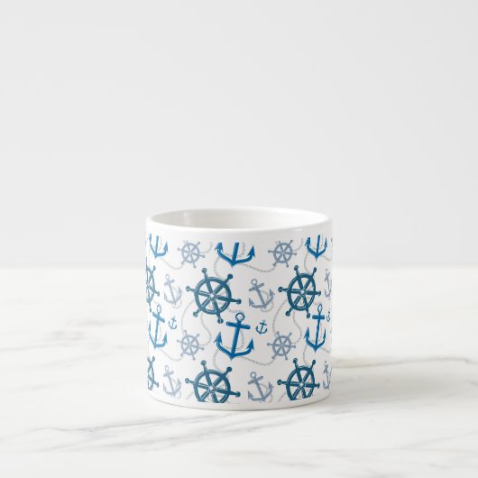 Seemuster Espressotasse (Vorderseite)