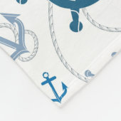 Seemuster Fleecedecke (Ecke)