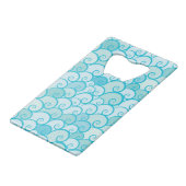 Seemuster Geldkarten Flaschenöffner (Rückseite Schrägansicht)