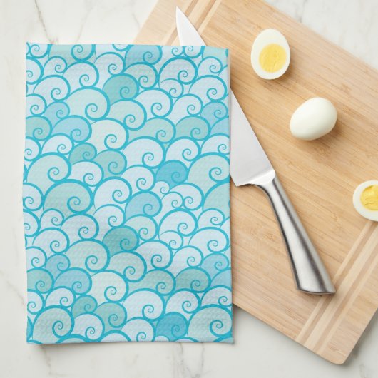 Seemuster Handtuch (Viertel Falte)