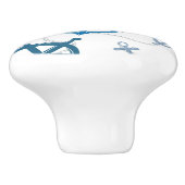 Seemuster Keramikknauf (Seitenansicht)