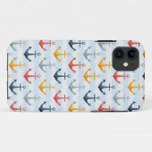 Seemuster mit Ankern Case-Mate iPhone Hülle (Rückseite (Horizontal))