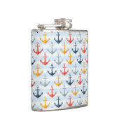 Seemuster mit Ankern Flachmann (Rechts)