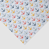 Seemuster mit Ankern Seidenpapier (Ausschnitt)