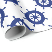 Seemuster-Packpapier Geschenkpapier (Rolleneckpunkt)