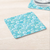 Seemuster Rechteckiger Pappuntersetzer (angewinkelt)