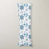 Seemuster Seitenschläferkissen (Vorderseite Vertikal)