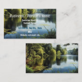 Seen Außenwelt Landschaft Friedlich Visitenkarte (Vorne/Hinten)