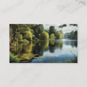 Seen Außenwelt Landschaft Friedlich Visitenkarte (Rückseite)
