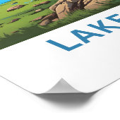 Seen Clark Alaska Reisen Print Poster (Ecke)