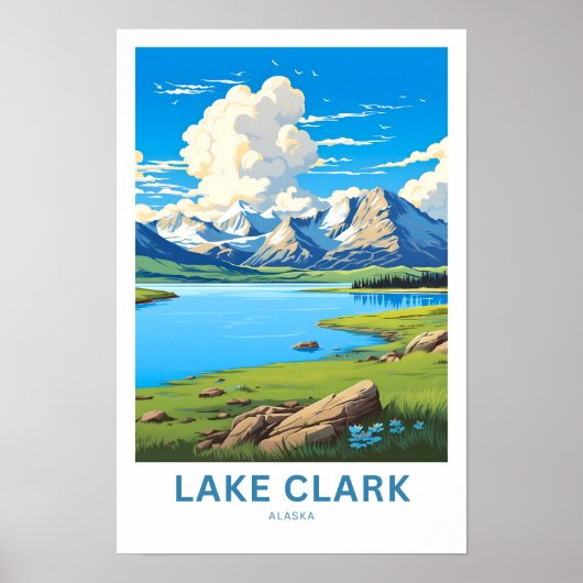 Seen Clark Alaska Reisen Print Poster (Vorne)