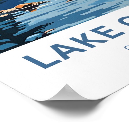 Seen Crescent Olympischer Nationalpark Reisen Poster (Ecke)