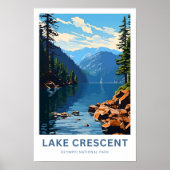 Seen Crescent Olympischer Nationalpark Reisen Poster (Vorne)