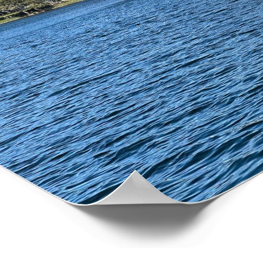 Seen Eola Fossilienmuseum Monte Brè Poster (Ecke)