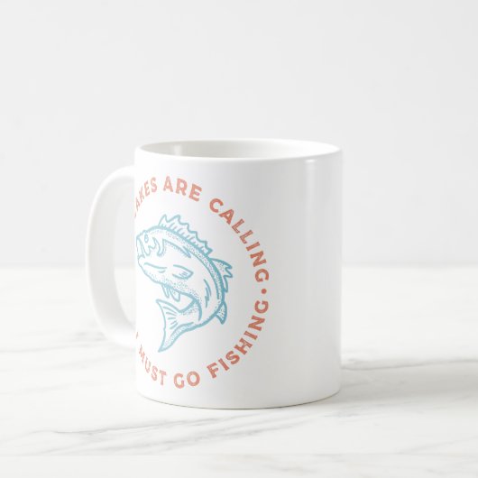Seen fordern, dass sie fischen müssen kaffeetasse (Vorderseite Links)