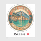 Seen - Lago di garda Italia Aufkleber (Blatt)