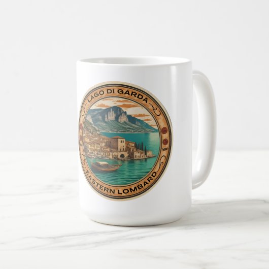 Seen - Lago di garda Italia Kaffeetasse (VorderseiteRechts)