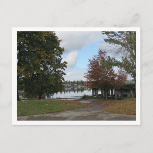 Seen Meridian Herbstsaison Postkarte