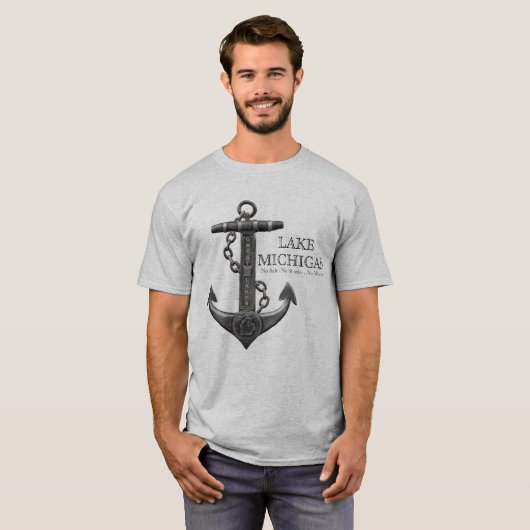 Seen MICHIGAN Not leidender Seepferdanker T-Shirt (Vorne ganz)