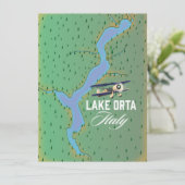 Seen Orta Italien Seekarte (Stehend Vorderseite)