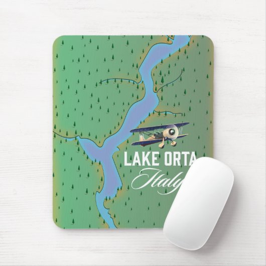 Seen Orta Italien Seekarte Mousepad (Mit Mouse)