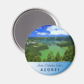Seen Sete Cidades Magnet (Vorderseite/Rückseite)