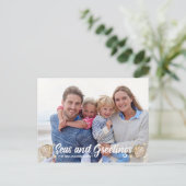 Seen und Greetings Beach Foto Weihnachten (Stehend Vorderseite)
