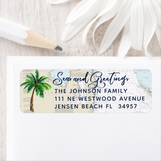 Seen und Gruß Nautical Holiday Rücksendeadresse (Insitu)