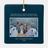 Seen und Grüße Schöne Weihnachten Keramikornament (Rückseite)