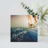 Seen und Grüße Schöne Weihnachtskarte Karte (Stehend Vorderseite)