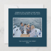 Seen und Grüße Schöne Weihnachtskarte Karte (Rückseite)