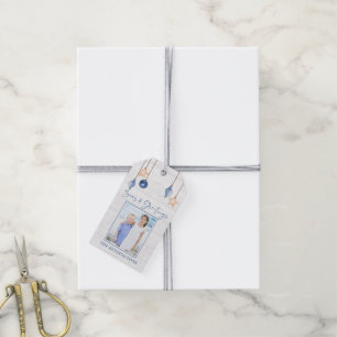 Seen und Grüße Seashell Ornament Weißholz Geschenkanhänger