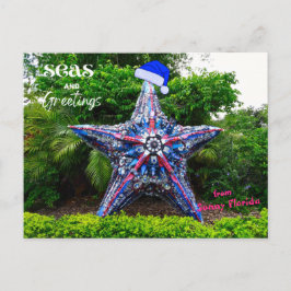 Seen und Grüße von Sunny Florida Weihnachten Postkarte