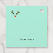 Seen und Grüße Weihnachten Strand mit Rudolph Geschenkanhänger (Rückseite)