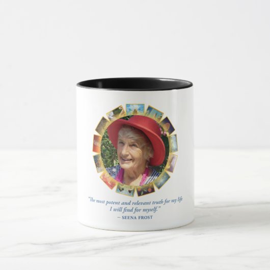 Seena starke Zitat-Wecker-Tasse Tasse (Zentrum)