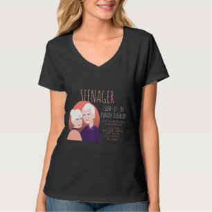 Seenager Citizen Funny Meme Senior Citizen Remüde T-Shirt